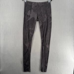 Peacho Krejberg Leggings Womens M Gray Black Artsy Lagenlook Comfy